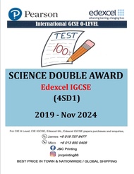 Edexcel Igcse O-Level  Science Double Award 4SD0 (PAPER 1B 1C 1P)