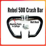 ENGINE GUARD CARSH BAR REBEL 500 BK
