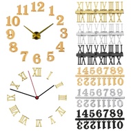 Arabic Roman Digital Accessories Quartz Watch Digital Accessory Decoration Wall Clock Decorative Stickers