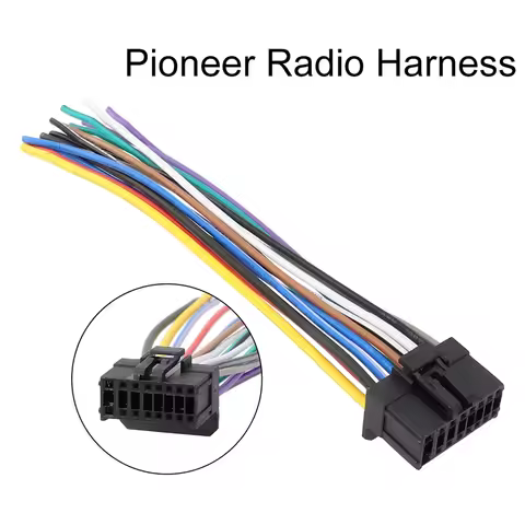 16Pin Car Stereo Audio Wiring Harness Connector Car CD-Player Radio Power Speaker Cable For Pioneer 