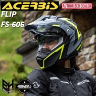 Helmet Acerbis Flip Fs-606 AUTHENTIC Full Face Adventure/Adventure Helmet/Helmet Full Face/Helmet Adventure