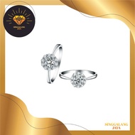 Cincin berlian emas asli 750 berlian/diamond