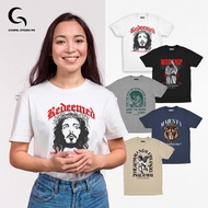 Gospel Studio PH Series 3 Bible Verse Tees Round Neck Shirt Unisex Tshirt Tops Regular Shirts