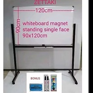 ZETTAKI SINGLE FACE Magnetic STANDING WHITEBOARD 90X120CM