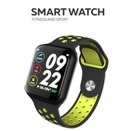 【蘋果錶帶可以用】 智能手錶－全防水 WHATSAPP WECHAT FB IG 信息來電提示／遙控音樂／血壓心率監測／卡路里 ／計步器 smart watch IP68（綠色）