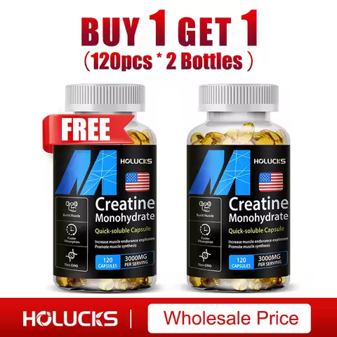 HOLUCKS Creatine Monohydrate Supplement, Boost Energy, Support Muscle Mass, Improve Performance, for