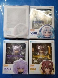 全新正版 HOLOLIVE  黏土人No.1688 鯊魚 噶嗚 古拉Gawr Gura/No.1860貓又小粥/No.1861戌神沁音/No.1763 神樂七奈 特典版     Q版可動人偶 日本動漫