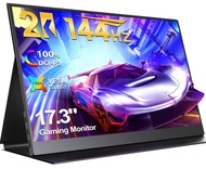 UPERFECT【ส่งจากไทย ]   17.3 2K 144HZ Portable Monitor 2560*1440 Mobile Display 100% sRGB Color Gamut IPS LCD Screen With USB Type-C 3.1 Standard HDMI with vesa