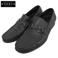 Salvatore Ferragamo Gancini Bit 莫卡辛樂福鞋，男鞋，黑色，尺寸 8 1/2EE（二手）