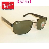 [Original] RayBan sunglasses fashion driving new black frame Rb 3530 002/9A green polarized lens