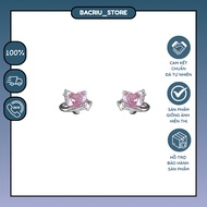 BACRIU EARRINGS, high quality s925 silver jewelry BE67 with sophisticated heart, BACRIU jewelry as a
