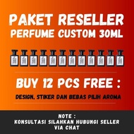 PAKET RESELLER PARFUM 30ML 12PCS - PAKAI BRAND SENDIRI