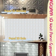 Wall Panel 3D Gypsum Dekorasi Dinding Plafon Indoor Outdoor