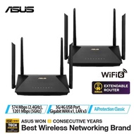 Asus RT-AX53U AX1800 Dual Band WiFi 6 Extendable Router, Instant Guard, Parental Control, AiMesh