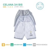 FLUFFY 3/4 Bis Pants (3 Pcs) C3xb Grey Size 1/2/3