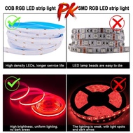 produk tripledi led strip cob rgb 5 meter 4050 led wifi bluetooth