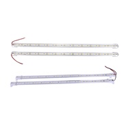 2 Pcs Aluminum Alloy Rigid LED Strip Rod Light 12V 50CM White &amp; 2X 36 LED 5630 SMD Hard Strip Light with End Cap White