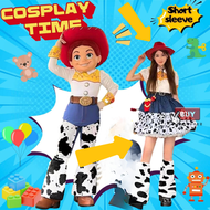 靚靚短袖款 兒童toystory 翠絲Jessie Cosplay衣服裝扮 》成人翠絲裙▪遊迪士尼裝扮翠絲costume ▪︎成人萬聖節服裝衫 ▪︎成人halloween裝扮衫▪︎聖誕xmas p
