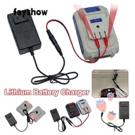 FAYSHOWSG Lithium Battery Charger, 18/21V/24V Lithium Overload Protection Dual-head Charger, Univers