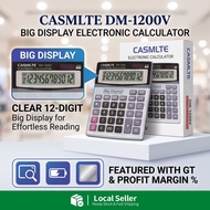 CASMLTE DM-1200V Electronic Calculator Big Display Office School Desk Kalkulator Besar Pejabat High 