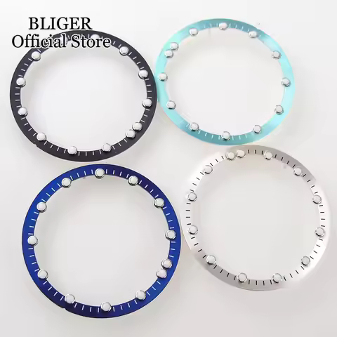 Black Green Blue 28.5mm*24.5mm Watch Dial for NH70 NH72 Movement Skeleton Hollow Dial Ring Luminous 