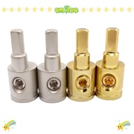 EMILEE Car Speaker Wire Terminal, Pure Copper 0GA 4GA 8GA Car Audio Connector, Gold Silver Wire Redu