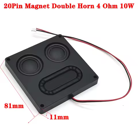 81×11mm Inch Portable Audio Speaker Connector 4 Ohm 10W Mini Full Range Sound Loudspeaker DIY Multim