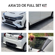 Perodua Axia year 2022 to 2024 Fullset GU bodykit PP Material