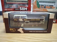 全新Big Bus Hong Kong 大巴士香港 Ankai 12m 開頂1:76 巴士模型