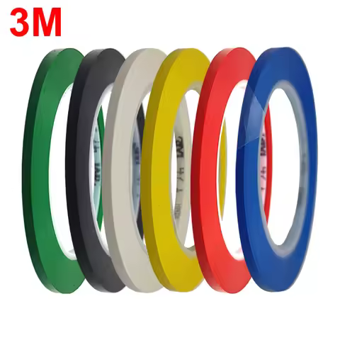 3mm wide, 3M 471 Vinyl Tape Single Adhesive for Floor Marking, Paint masking, Motorcycle Car Decorat