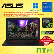 Used / Second Hand / Budget Asus ROG R5V 6th Core i7 / 8gb / 128gb ssd 1TB hdd/ Nvidia Geforce GTX97