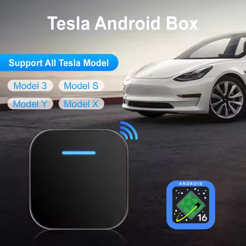 Ezonetronics Tesla Android Box support Wireless CarPlay & Android Auto Android 16 install apps play 