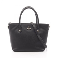 【二手】薇薇安·Vivienne Westwood(Vivienne Westwood) 迷你鑽石球形雙用手提包 4204007TUL0040N401 黑色皮革手提包