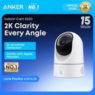 ANKER eufy Security Indoor Cam E220 2K Pan Tilt WiFi Camera Human Pet AI Detection Motion Tracking
