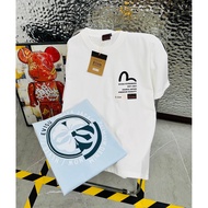 EVISU/God of Fortune 2026 Round Neck Short Sleeve T-Shirt Couple Style Men Style New Arrival Commute