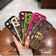 Cute 3D Paper Box Man Shockproof Phone Case For Vivo Y100T Y97 Y91i Y90 Y89 Y83 Y75S Y52 Y30 Y28E Y2