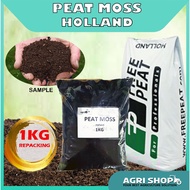 Agrishop 1kg Free Peat Peatmoss Imported Holland Seedling soil Tanah Semaian Bulk Purchase Up to Ton