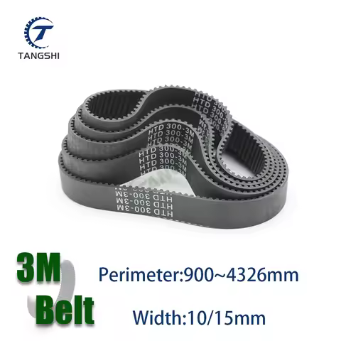 HTD 3M Closed Loop Timing Belt Lp=900/972/1002/1125/1569/1701/1800/1905/2190/2388/3000/3225/3390/360
