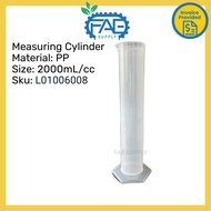 measuring cylinder plastic 2000ml silinder penyukat