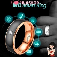 BJASHOP Finger Digital Ring, Multifunctional Magic Wear NFC Smart Ring, Intelligent Stainless Steel 