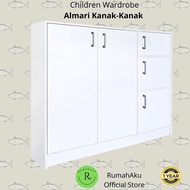 (Bigger /Besar Size ) RumahAku 5 Door Wardrobe / Almari Baju / kanak-kanak/ Almari Pakaian - 9003302S