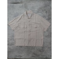 KEMEJA 8seconds Shirt | Two big pocket shirt | Utility shirt | Plain basic men's short sleeve shirt 