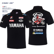 MOTOGP YAMAHA Arai Shoei Printed MT-03 MT-07 R3 R6 Motorcycle Cycling Jersey Short-Sleeved T-Shirt Polo Shirt