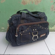 Tas Selempang Madeline Tas Selempang Wanita Bahan Denim Tas Selempang Jeans