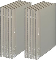 Plus Clear File, Super Economy, 10 Pockets, A4, Vertical, Gray, 10 Books, FC-121EL 88-410 x 10