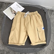 Khaki Shorts Männer und Frauen Unisex Box Bag - MayLinh Shop - Shorts mit Kordelzugboxen, dicker Khaki Stoff Standardform