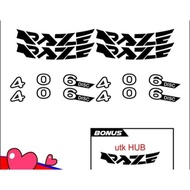 Stiker Rims Sepeda Raze/Sticker Velk Sepeda