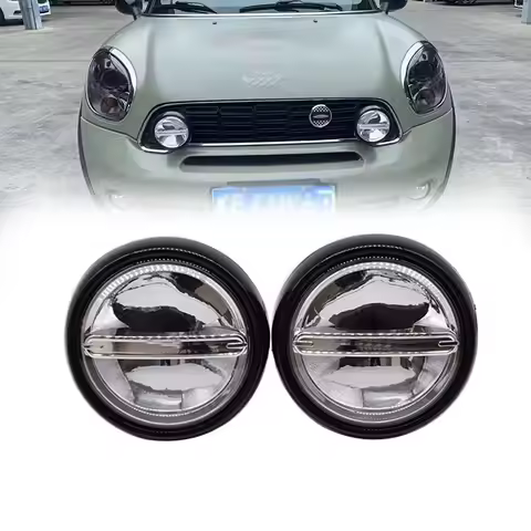 1Set Car LED Daytime Running Light Auxiliary Bumper Grille Rally Driving Light For BMW Mini F55/F56 