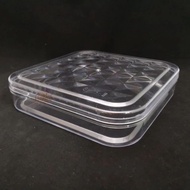 Ready Stock  FF2702 FF2712 FF2713 Square plastic Container Bakery Bekas Kuih Cookies Box