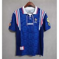 1996 France Home Retro Soccer Jersey FRA Football Vintage Sports Jersey